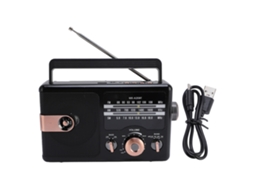 Rádio Portátil LAXISCREED com Bluetooth e Cartão Usb