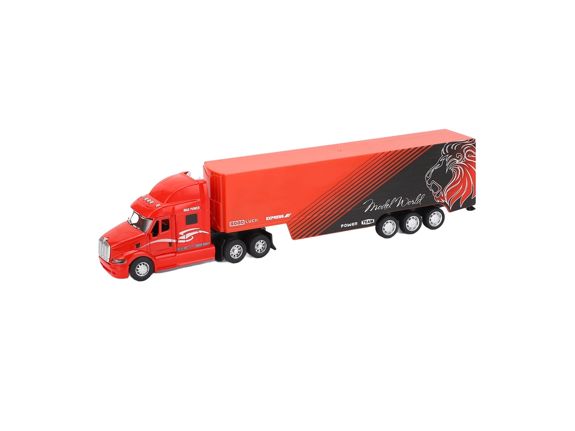 Brinquedo Caminhão De Contêiner Com Luz E Som Liga Modelo Veículo Transporte Realista Estilo 1