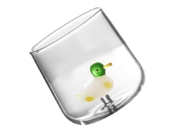 Copo De Vidro Transparente Com Estampa De Patinho, Ideal Para Leite, Suco E Água, Perfeito Para Casa E Festas.