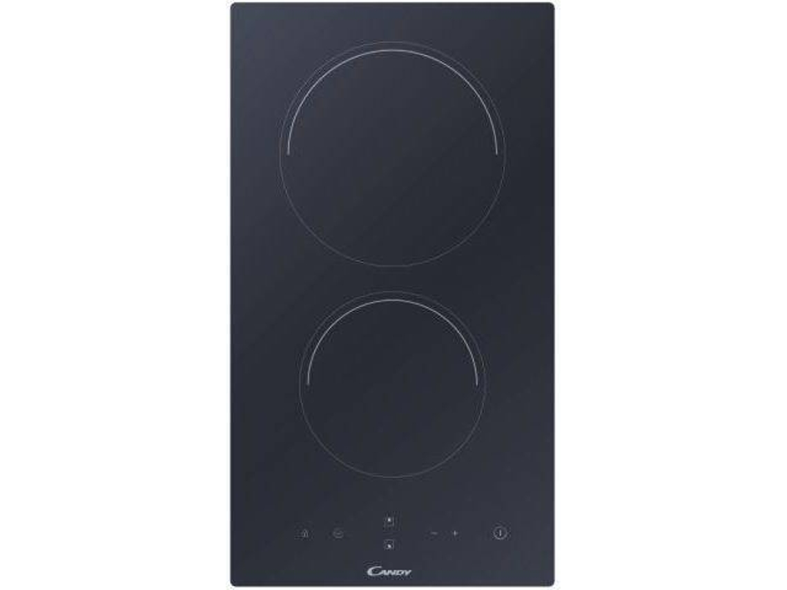 Placa de Vitrocerâmica CANDY CDH30 Dominó (Elétrica - 30 cm - Preto)