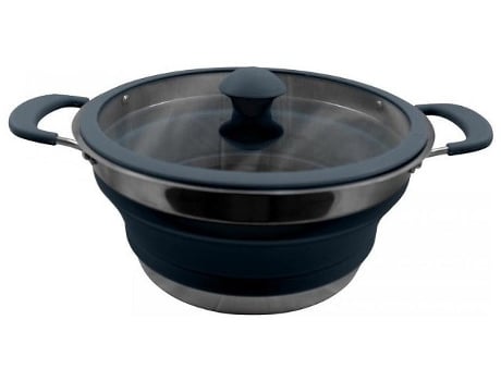 Cuisine 3l Caçarola Antiaderente Dobrável Panela Azul Vango