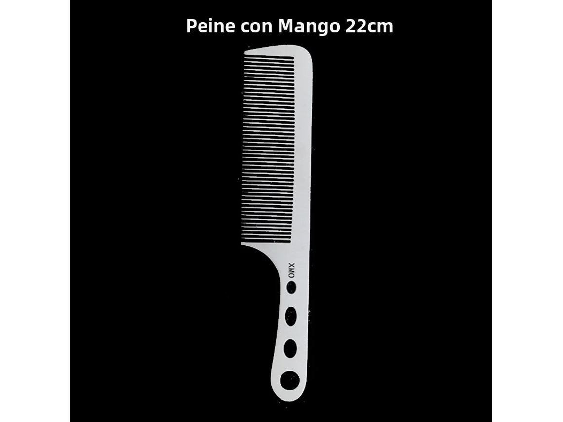1 Pente de Aço Titânio, Pente Profissional para Penteados de Salão, Escova de Cabelo Antiestática MDUG (estilo Manual, 22 Cm)