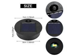 Conjunto de 4 Peças de Reposição para Luminárias Solares: Cabeça Redonda para Lanterna Suspensa Externa AQUAFORGE