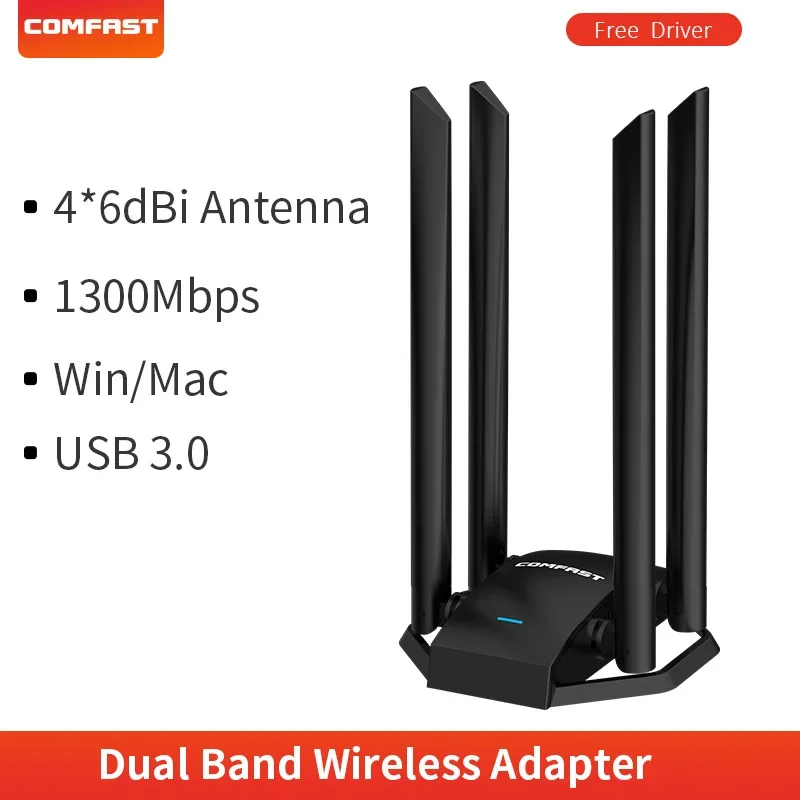 Adaptador Wifi (300m Cf-940ax), Adaptador De Cabo De Rede, Receptor De Antena Sem Fio