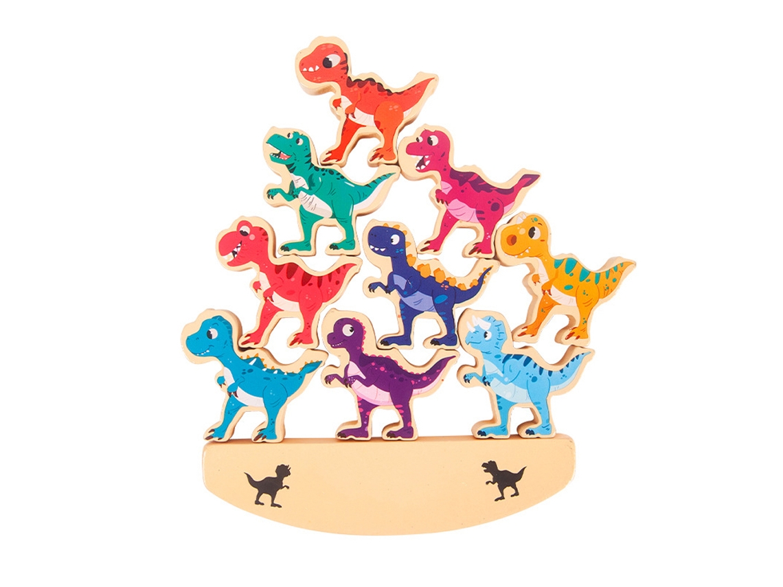 Ats brinquedos de Montar Dinossauros para Crianças Blocos de Madeira Educatsivos Melhoram Habilidades Motoras Presentes de Natsal e Aniversário