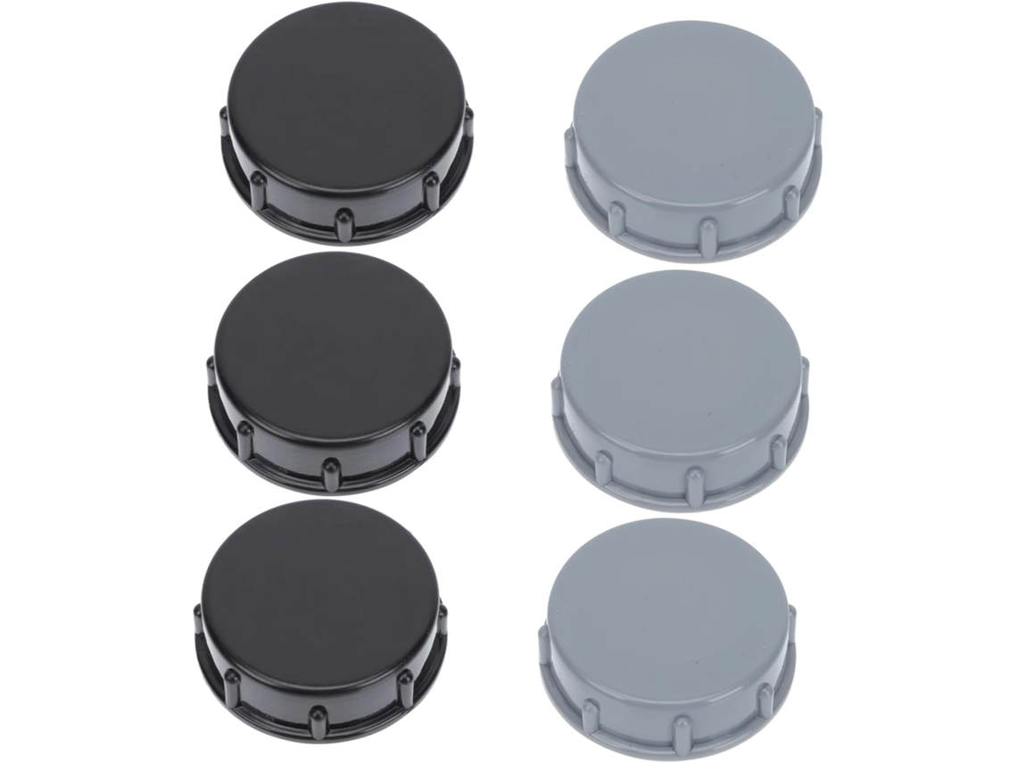 Unomor Tampões De Drenagem Plástico 45mm, Capas Protetoras Para Ralos, Preto E Cinza, Conjunto De 6 Peças Para