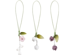 Conjunto De 3 Pingentes Decorativos Para Celular Em Formato De Tulipa, Ideais Para Chaveiros, Mochilas E Carteiras.