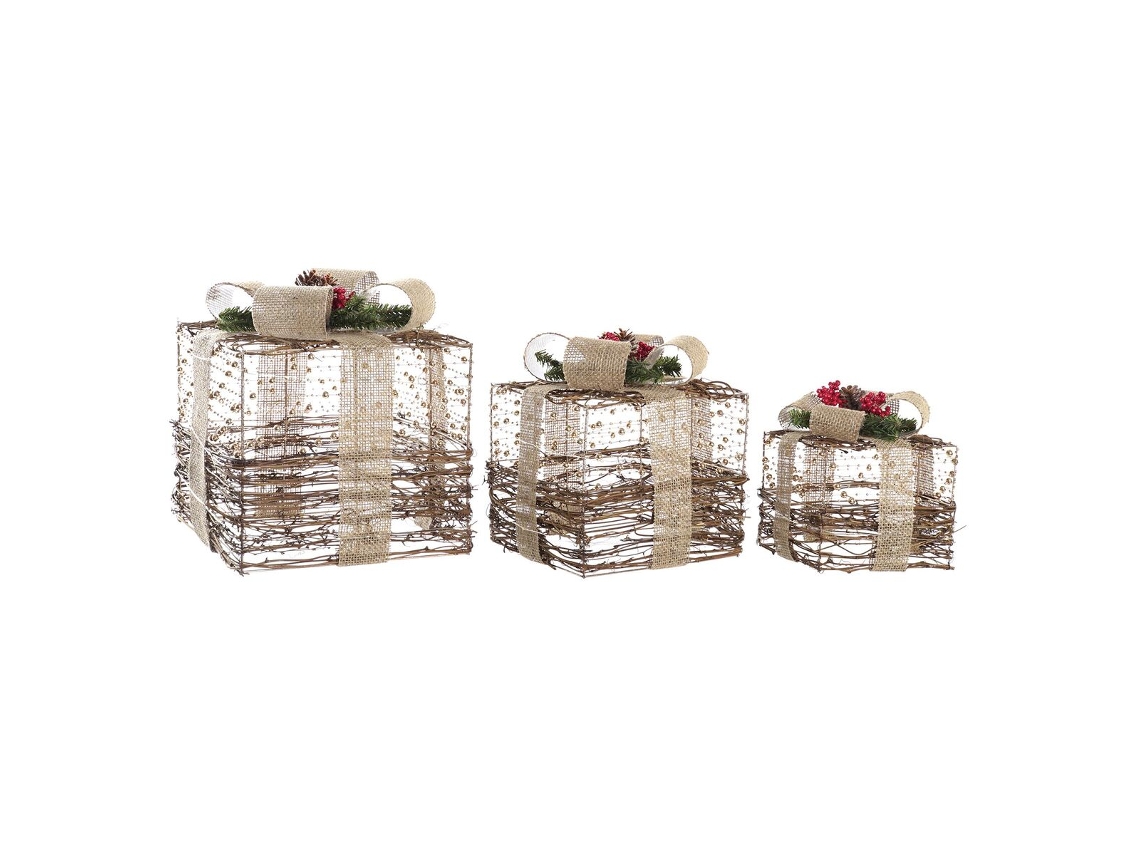Jogo de Caixa DKD HOME DECOR (Ratán - Multicor)