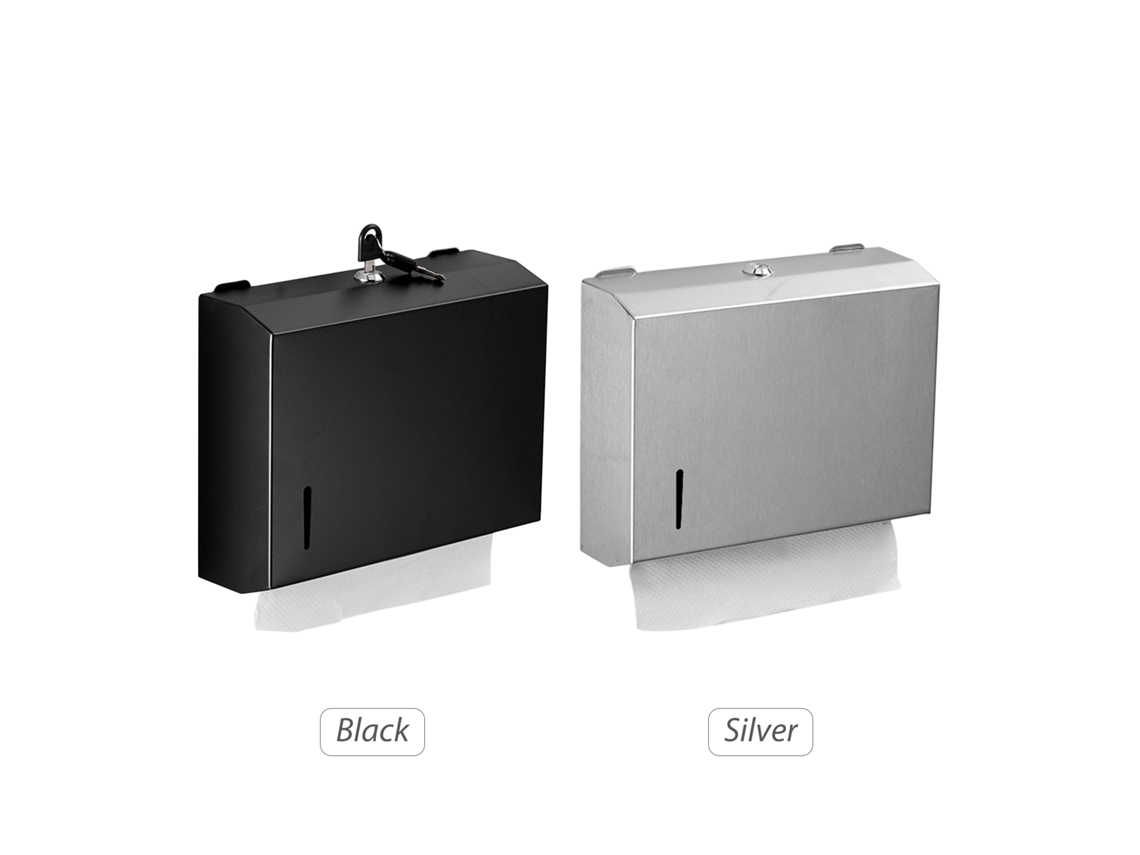 Dispenser Papel Toalha Parede Aço Inox com Chaves