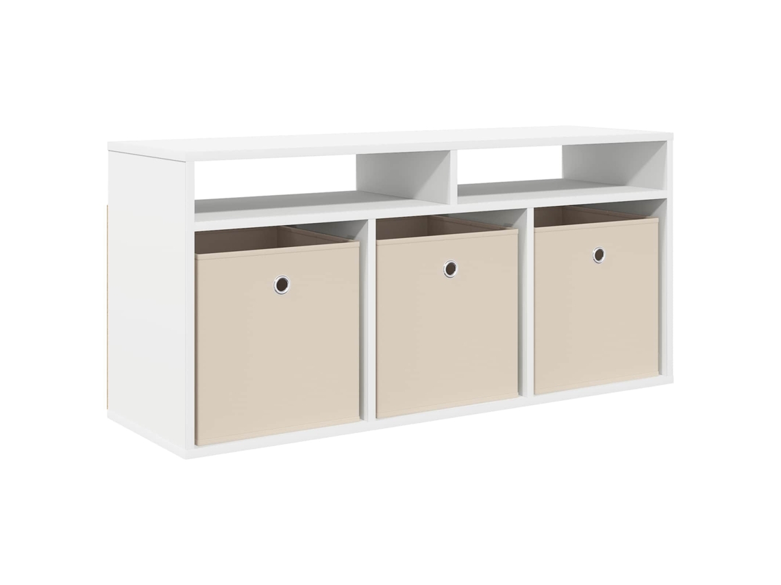 Conjunto 1 Baixo Móvel Vidaxl Branco Derivados De Madeira (102 X 32 X 48,5 Cm)