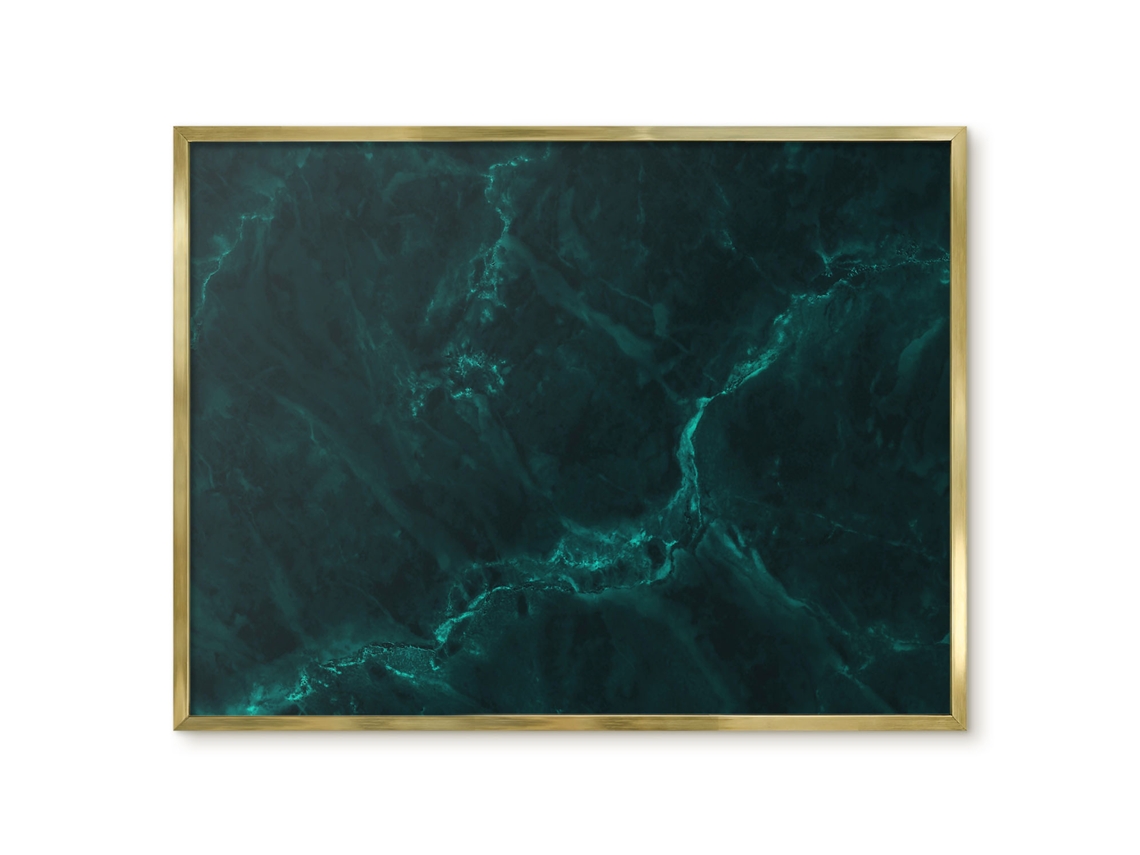Magnetic Board Black Marble For The Living Room Espelharte (80x60 Cm)