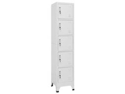 Vidaxl Cacifo 38x40x180 Cm Aço Cinzento-claro
