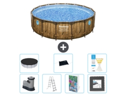 Bestway Piscina Bestway Power Steel Redonda - 488x122 Cm - 8-peças S543