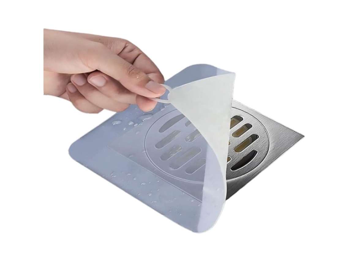 Ralo de Piso AQUAFORGE em Silicone Inodoro, grande 20cm x 20cm