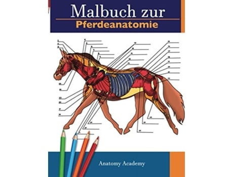 Livro Malbuch zur Pferdeanatomie de Anatomy Academy (Alemão)
