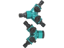 Adaptador De Torneira Plástico Em Formato Y Com 2 Saídas Para Jardim,