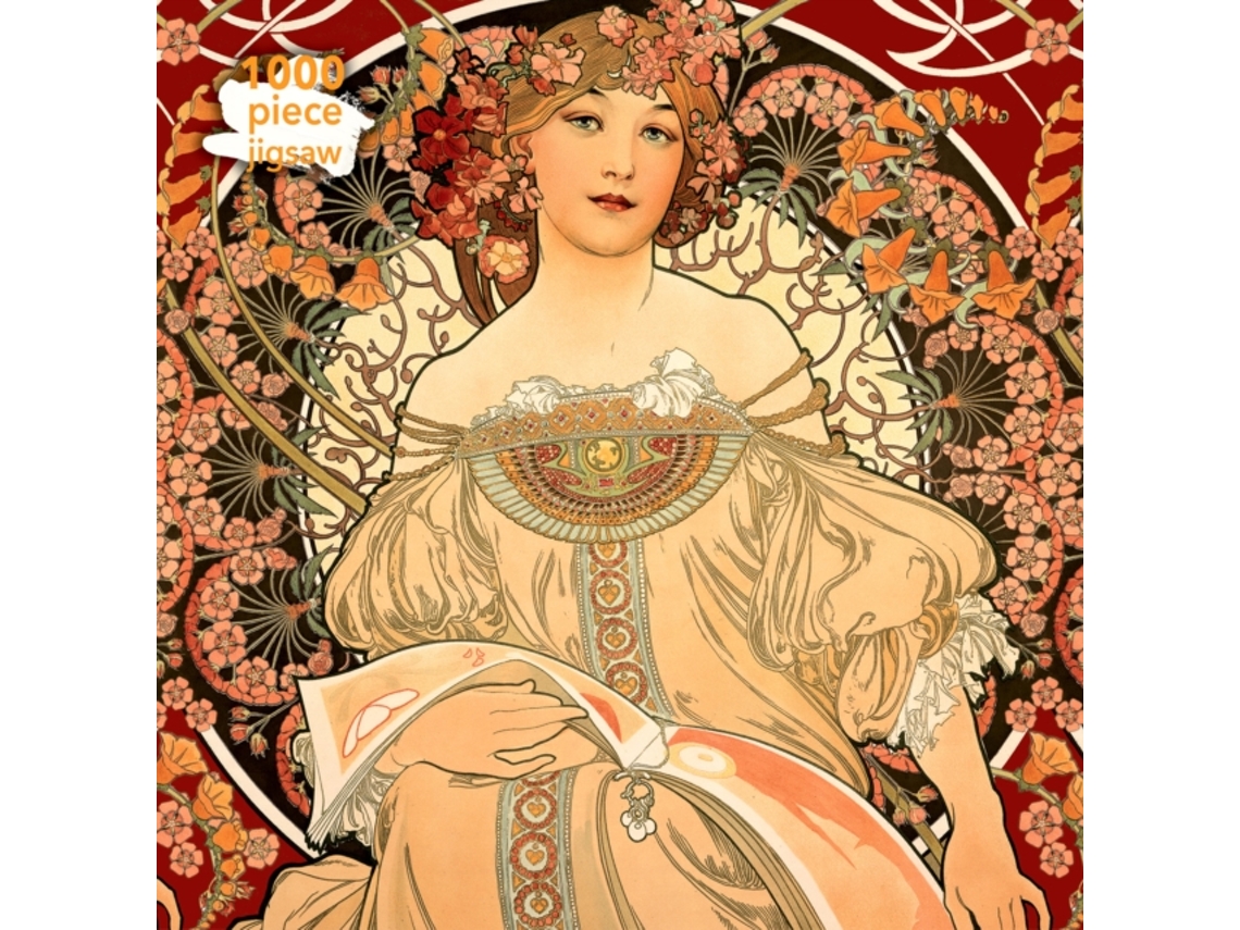 Livro Adult Jigsaw Puzzle Alphonse Mucha Reverie de Created By Flame Tree Studio (Inglês)