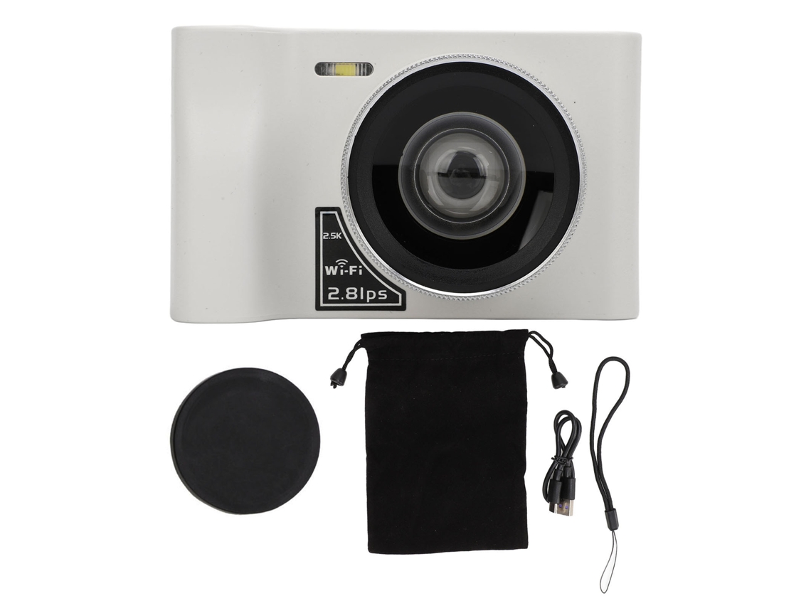 Digital Camera 2.5k 24mp 16x Digital Zoom 1800mah Mp3 Games With 2.88inch Screen Wifi Mirrorless Camera For Travel White LAXISCREED