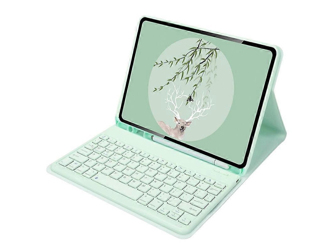 Capa De Couro Para Tablet Xiaomi Pad 6 / Pad 6 Pro De 11 Polegadas Com Teclado Bluetooth Sem Fio E Compartimento Para Caneta.