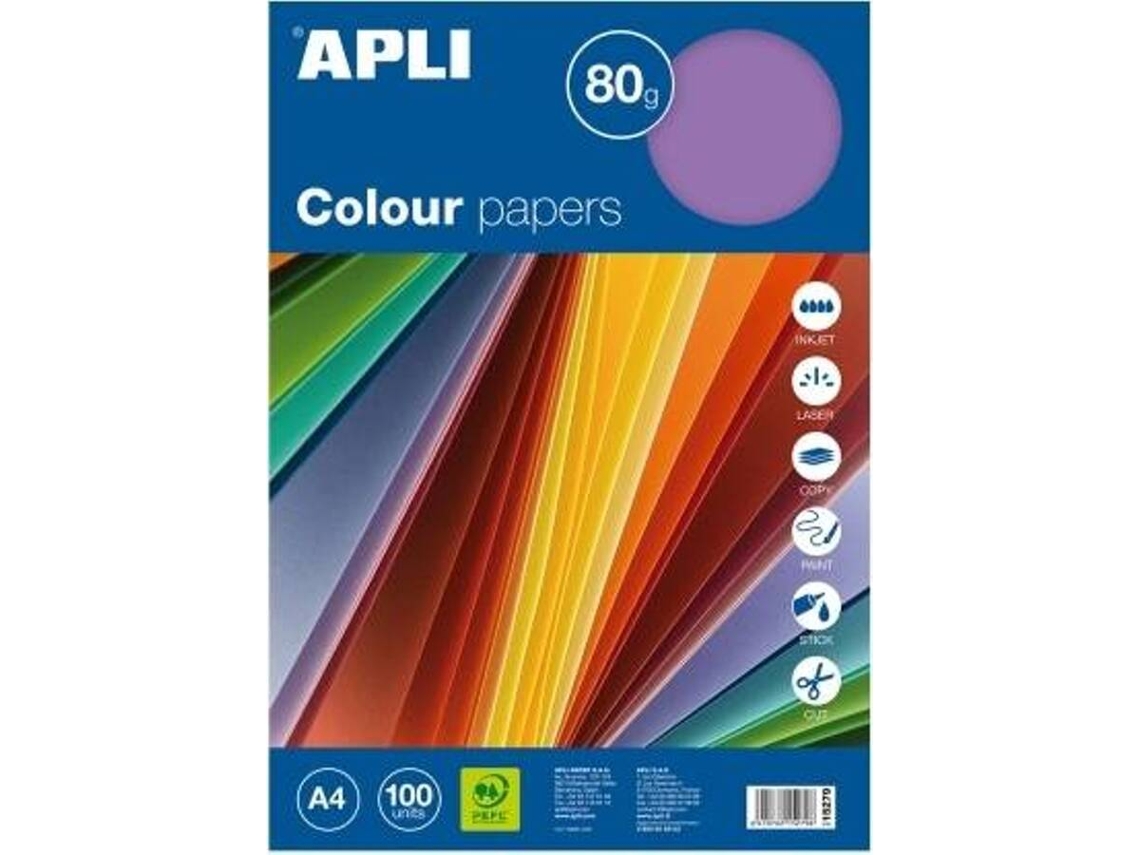 Cartolinas A4 APLI Colorido 80 g