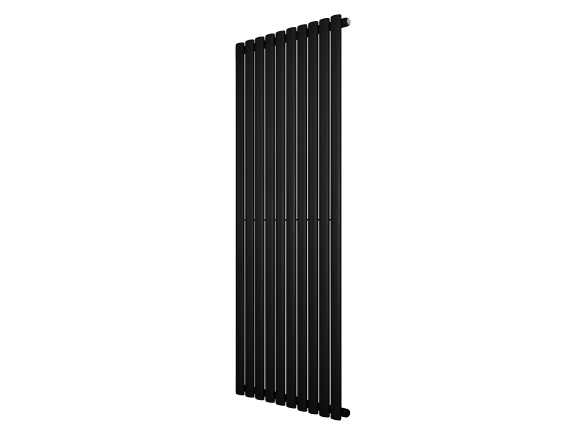 Radiador Oval De Coluna Simples 1600x600 Mm - Preto| Aço Carbono, 1.5 Mm, 1406w | Design Elegante | Alta Eficiência |