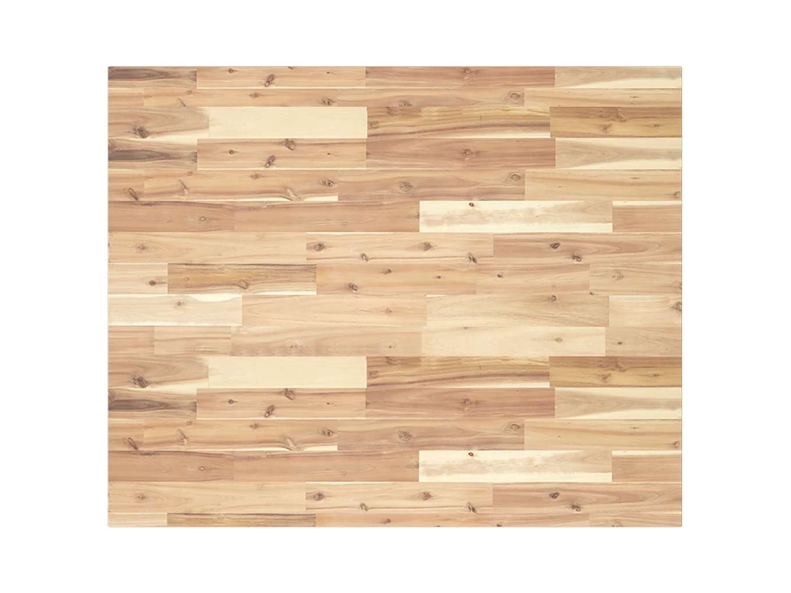 Vidaxl Tampo De Secretária 100x80x2 Cm Acácia Maciça Não Tratada