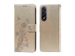 25-26 For Oneplus Nord 5 5g Leather Case Butterfly Floral Imprint Wallet Stand Cover