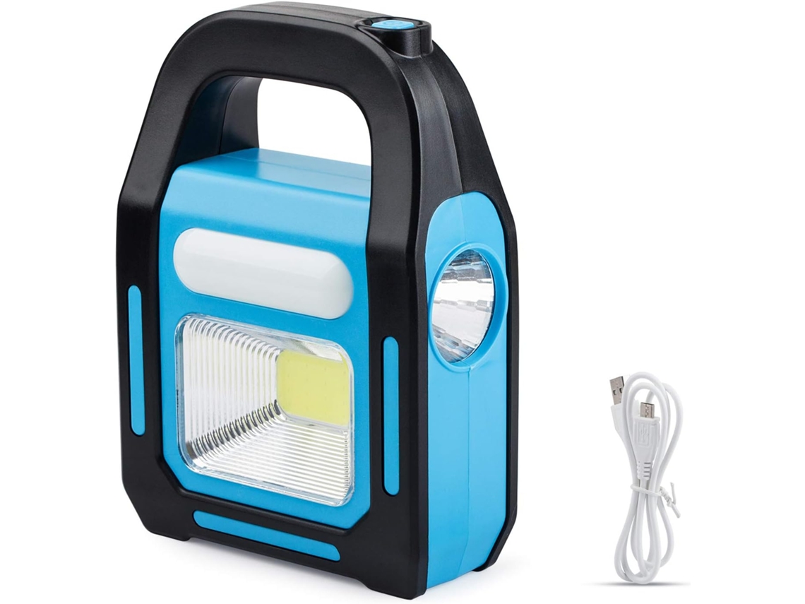 Kit de 1 Lanterna LED COB AQUAFORGE, recarregável, à prova d'água