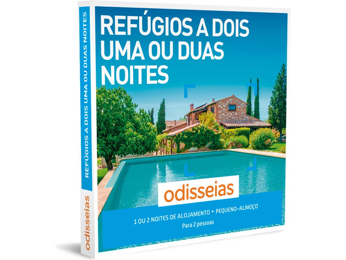 ODISSEIAS Pack Presente - Refúgios a Dois Uma ou Duas Noites - Experiência de alojamento para 2 pessoas