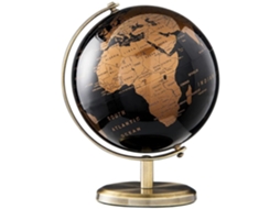 Globo De Cortiça Com Pinos De Pressão, Planejamento De Viagem Tamanho Compacto, Rotação Suave, Totalmente Montado, Textura Metálica, Design Elegante
