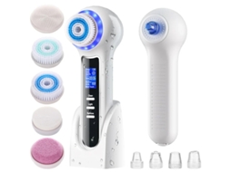 Esfoliante Facial Com Tela Lcd Escova De Limpeza Facial Recarregável Ipx7 À Prova Dágua 3 Em 1 Removedor De Cravo A Vácuo Para Esfoliação Bestvite