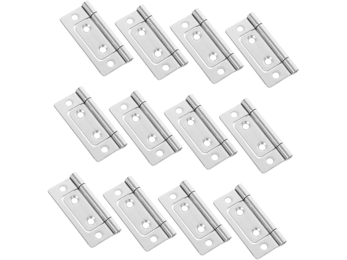Conjunto De 12 Dobradiças Silenciosas Aço Inoxidável Reforçado Para