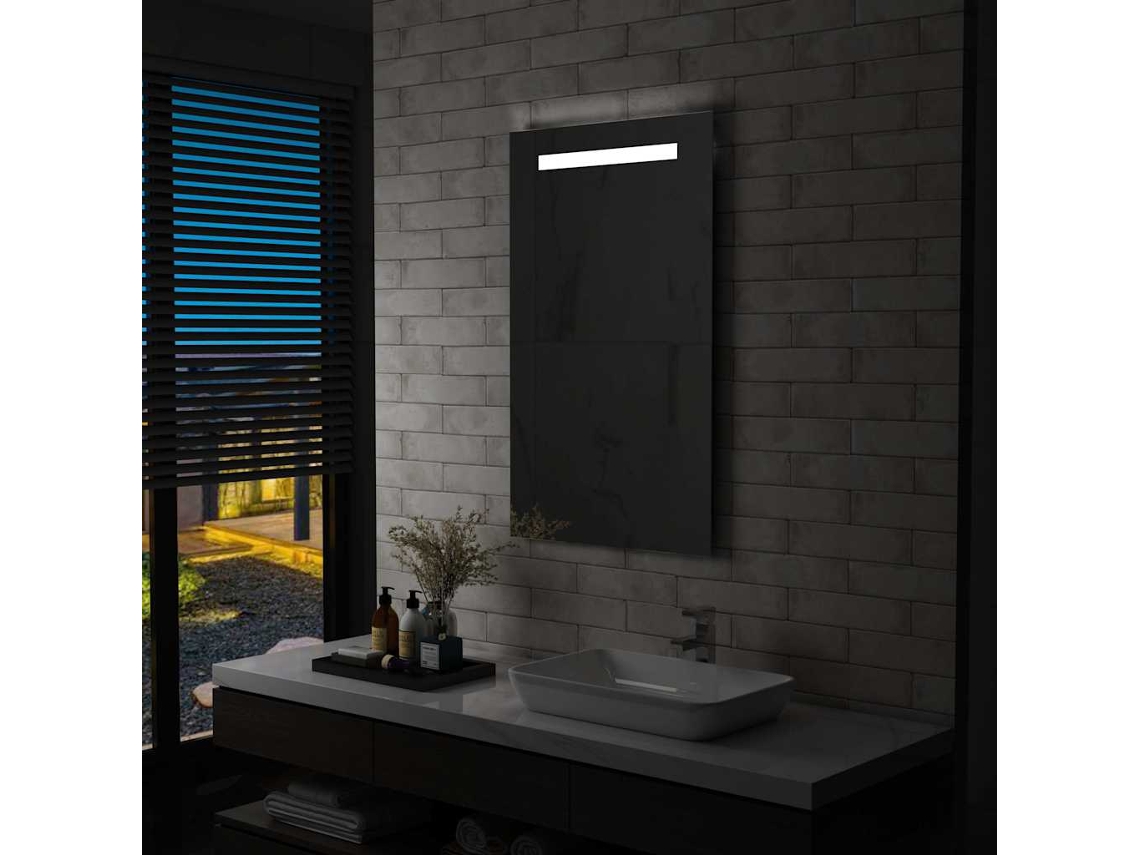 Vidaxl Espelho De Parede Led Para Casa De Banho 60x100 Cm