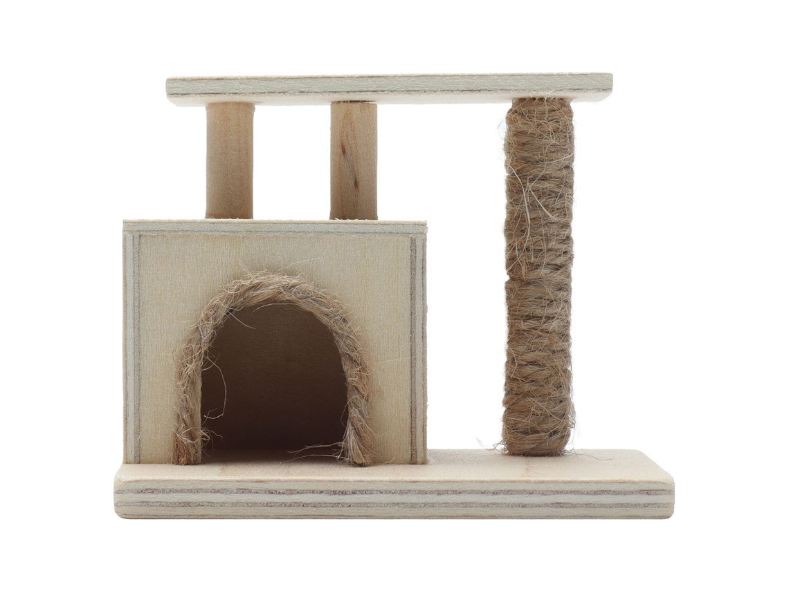 Mali moldura de Gato Móvel Miniatura 1:12 para Casinha de Bonecas Decoração Acessório Branco