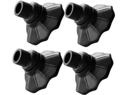 Holibanna Conjunto De 4-protetores Pés Para Cadeiras Camping, Em Plástico, Para Camas Dobráveis, Com Suporte Confortável