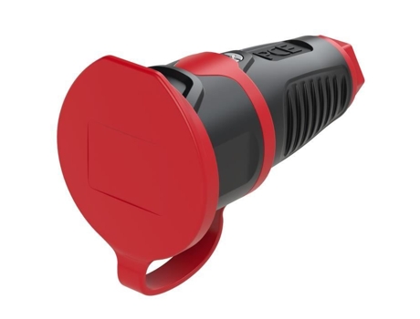 Tomada Monofásica Portátil de Borracha com Aba 16A 2Pe 230V PCE