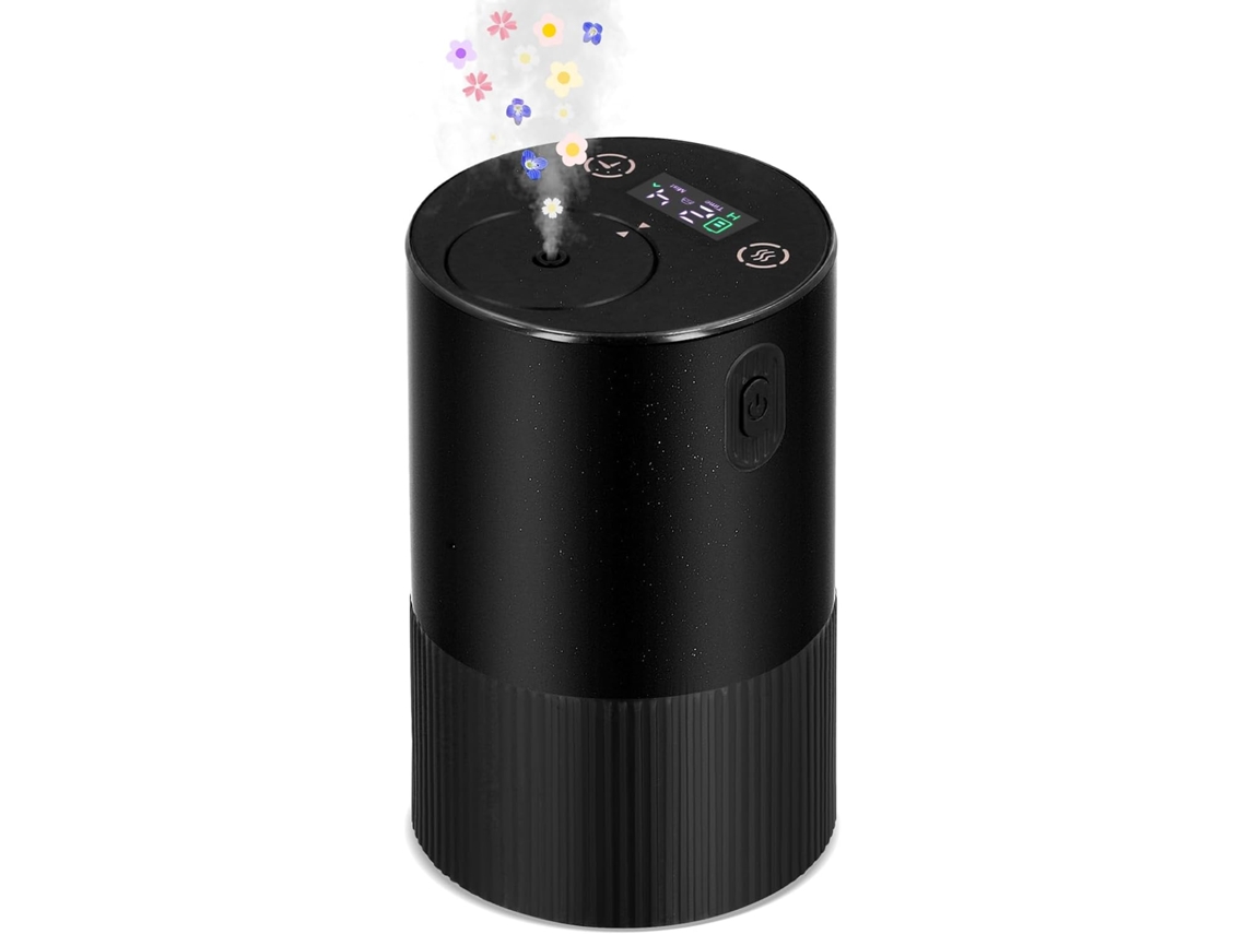 Difusor De Óleo Essencial Sem Água, Difusor Portátil De Óleo Essencial, Difusor De Aromaterapia Para Carro Com Carregamento Usb Zeuxo (preto)