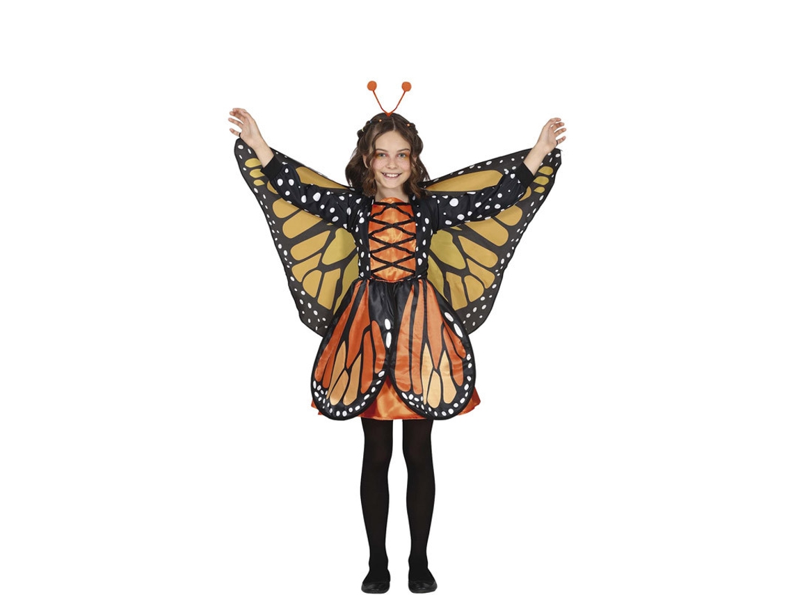 Fato de Menina GUIRCA Borboleta Laranja Com Detalhes (5-6 anos)