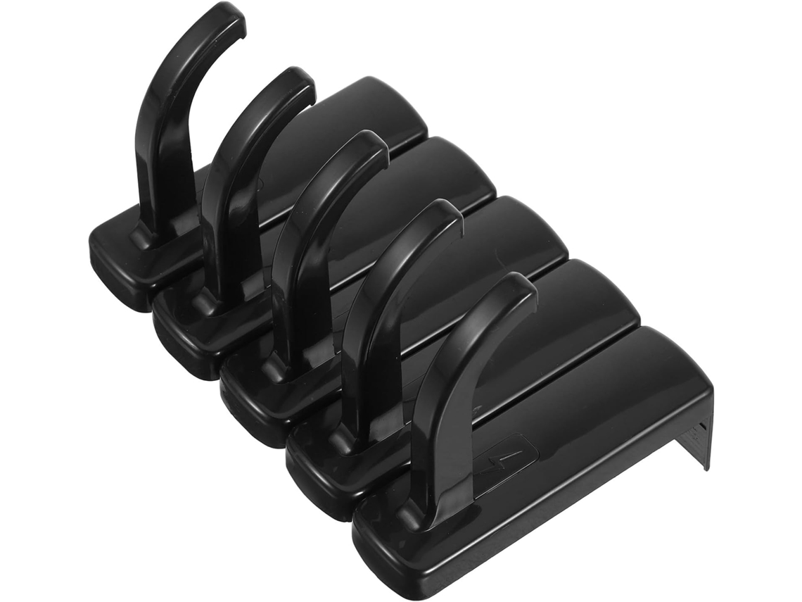 Conjunto De 5 Ganchos De Plástico Para Fone De Ouvido, Protetores Para Mesa. Design Simples Para Organizar E