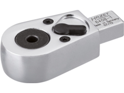 Cabeça de catraca para pontas de chave de fenda 6408-1 Inserção quadrada 9 x 12 mm Hex oco 5/16 pol. (8 mm) 61 mm HAZET