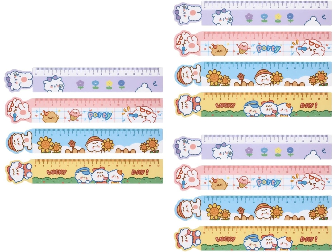 Conjunto De 12 Réguas Magnéticas Para Medir Altura Em Formato Animais