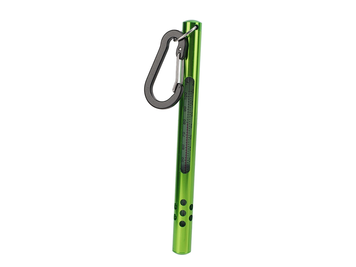 Termômetro de Água para Pesca com Carabiner Verde