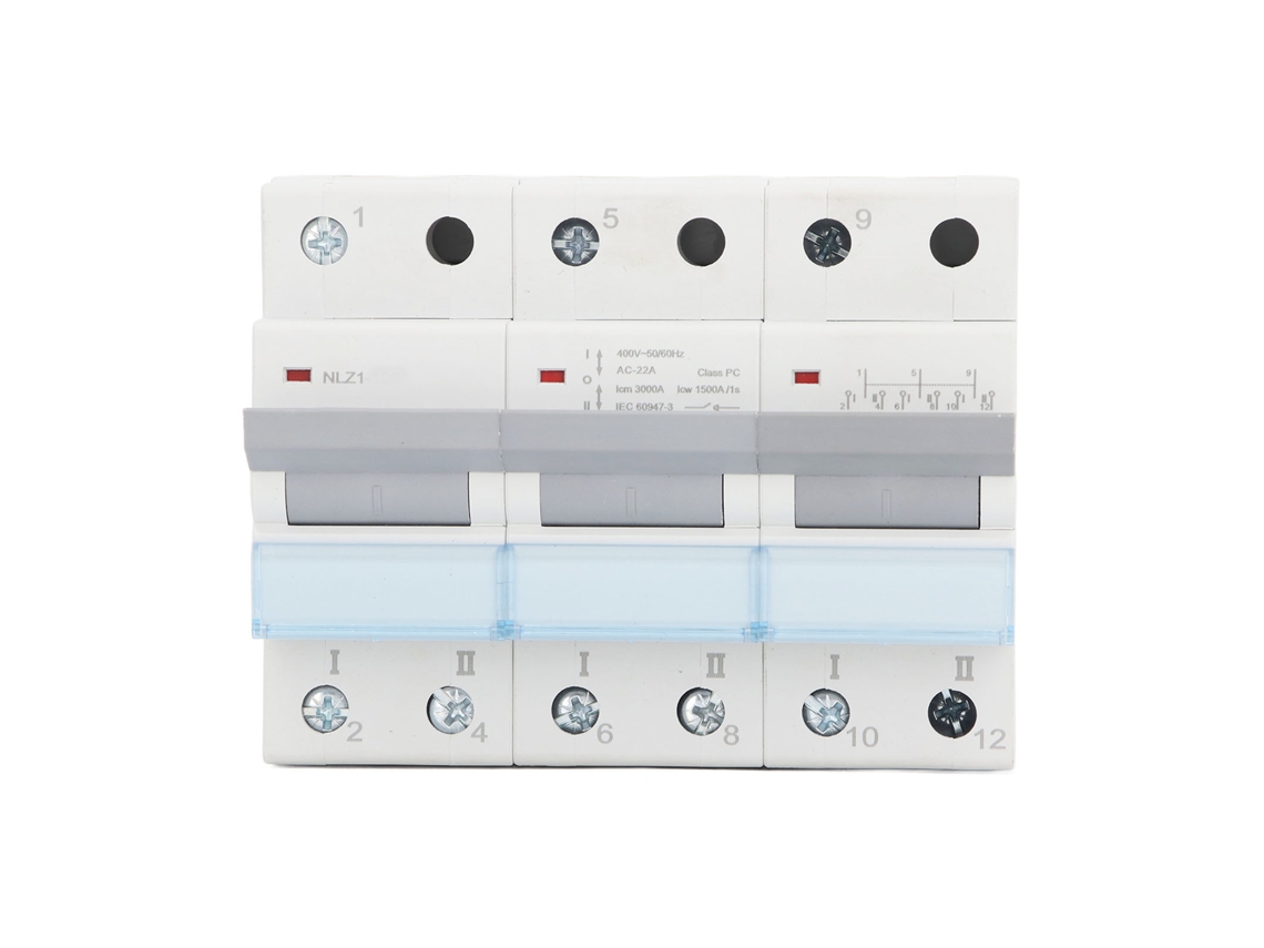 Chave De Transferência Manual Dual Power 3p 63a Com Interbloqueio Unilateral E Proteção Contra Sobrecarga