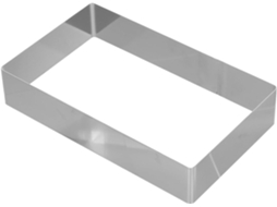 Forma Retangular De Aço Inoxidável Para Mousse, Resistente E Durável, Ideal Para Assar E Decorar Bolos