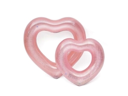 Hot Inflável Sweet Heart Natação Rings, Círculo de natação Rosa Vermelho Wiuos