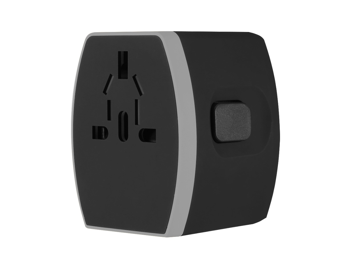 Adaptador de viagem universal com 4 portas USB EOOCOO