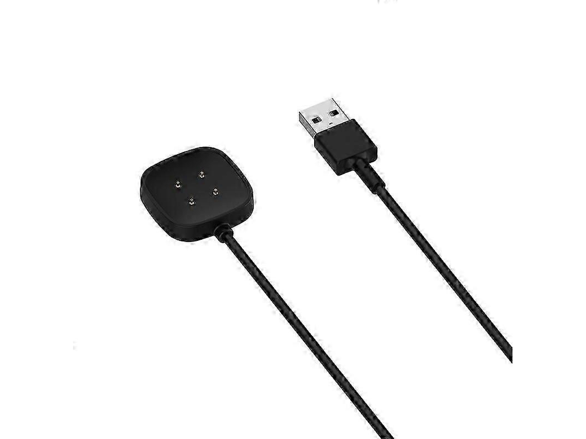 Cabo de carregamento USB de 1 m para relógio inteligente Fitbit Versa 4, dock de carregamento com sonda magnética Ly Ebike
