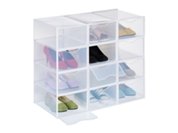 Conjunto De 12 Caixas Transparentes Para Sapatos