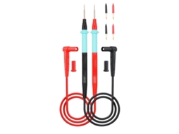 Kit de Sondas para Multímetro Digital com Pontas Finais Fina 20a 100cm Cabo Isolado Silicone Teste Elétrico YURU