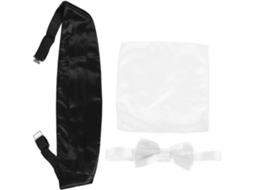 Conjunto De Gravata Borboleta E Lenço De Bolso Pré-amarrados Para Um Visual Elegante E Refinado De Smoking Para Casamento.
